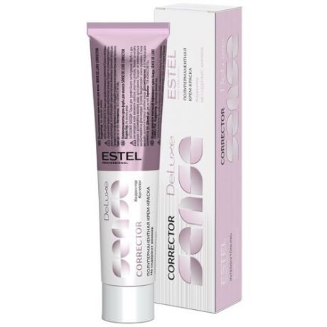 ESTEL Sense De Luxe Corrector крем-краска для волос, 0/55 красный, 60 мл