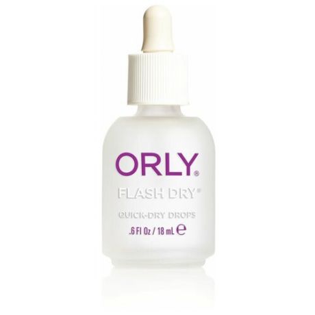 Orly Верхнее покрытие Flash Dry Drops, прозрачный, 18 мл