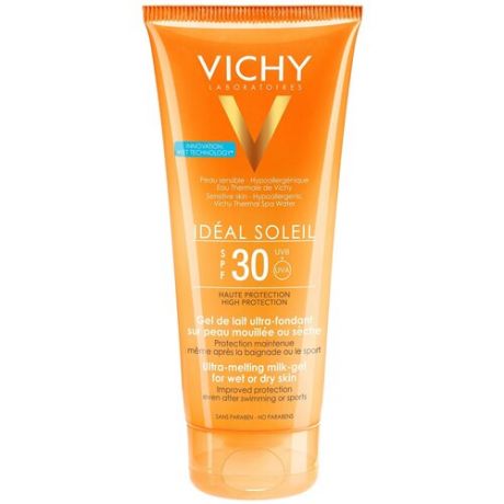 Vichy Capital Ideal Soleil тающая эмульсия с технологией нанесения на влажную кожу SPF 30 200 мл