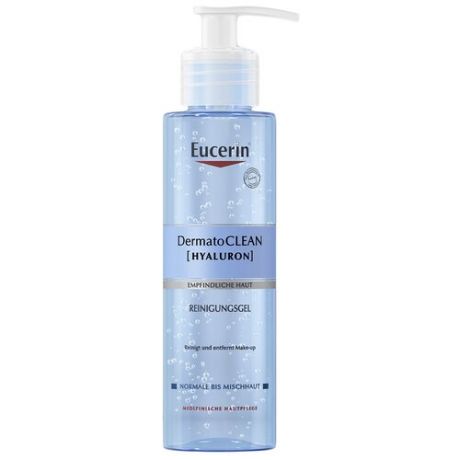 Eucerin освежающий и очищающий гель для умывания DermatoClean [HYALURON], 200 мл