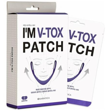 Karatica I'm V-tox Patch маска-патч для поддержания овала лица, 13 г