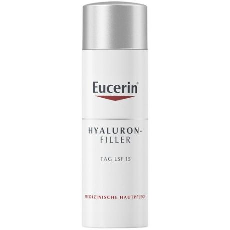 крем Eucerin Hyaluron-Filler SPF15 для дневного ухода за нормальной и комбинированной кожей для лица,шеи и зоны декольте, 50 мл
