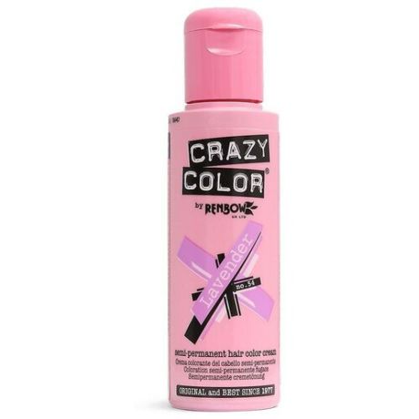 Краситель прямого действия Crazy Color Semi-Permanent Hair Color Cream Lavender 54, 100 мл