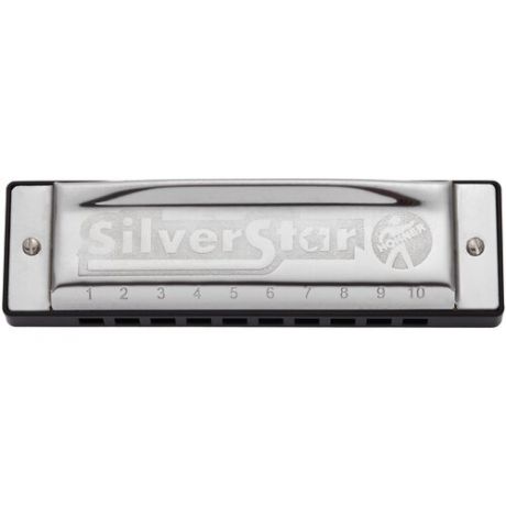 Губная гармошка Hohner Silver Star 504/20 Small box (M5040867) G, черный