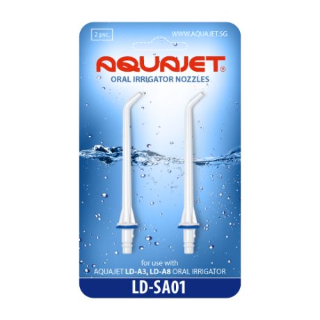 Насадка AQUAJET LD-SA01-A8 для ирригатора, белый, 2 шт.