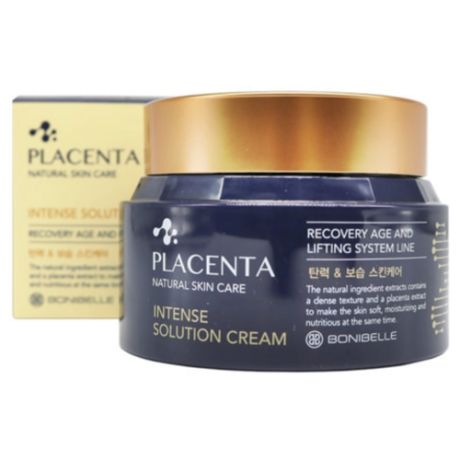 Bonibelle Placenta Intense Solution cream Омолаживающий крем для лица с плацентой, 80 мл