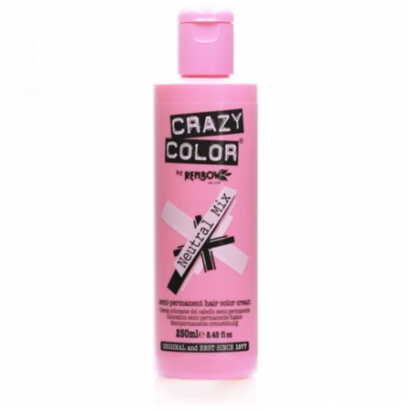 Краситель прямого действия Crazy Color Semi-Permanent Hair Color Cream Neutral Mix, 250 мл