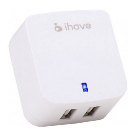 Сетевое зарядное устройство iHave Tank id0103 2 USB, белый