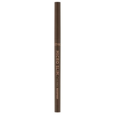 CATRICE карандаш для глаз Micro Slim Eye Pencil Waterproof, оттенок 010 Black Perfection