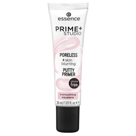 Essence Праймер для лица Prime Studio Poreless + skin blurring Putty Primer, 30 мл, розовый