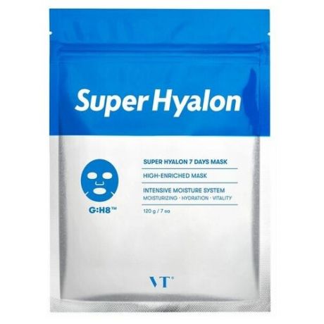 Набор тканевых масок с 8 видами гиалуроновой кислоты VT Cosmetics Super Hyalon 7 Days Mask