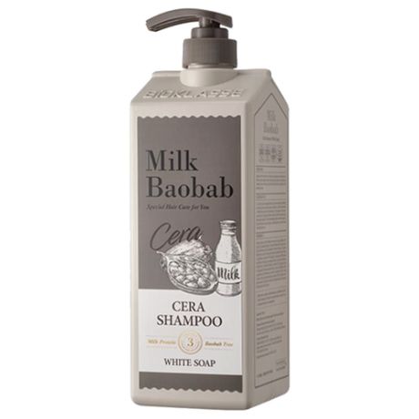 Milk Baobab Cera Shampoo White Soap Шампунь для волос с ароматом белого мыла, 1200 мл