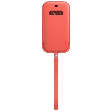 Apple MagSafe кожаный чехол-конверт для iPhone 12/iPhone 12 Pro розовый цитрус