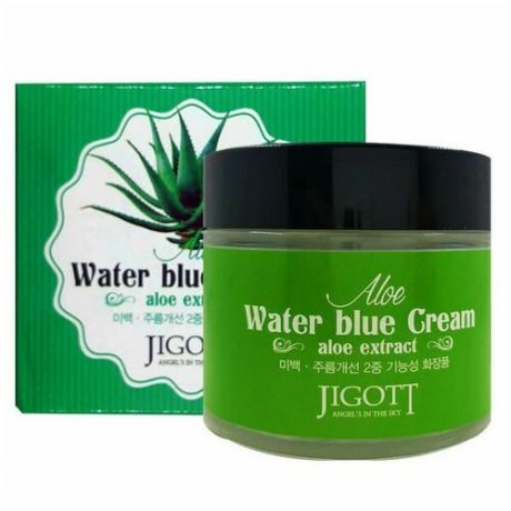 Успокаивающий крем с экстрактом алое Джигот - JIGOTT ALOE WATER BLUE CREAMM