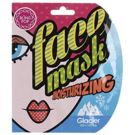 BLING POP Тканевая маска Glacier Moisturizing Mask, 25 мл