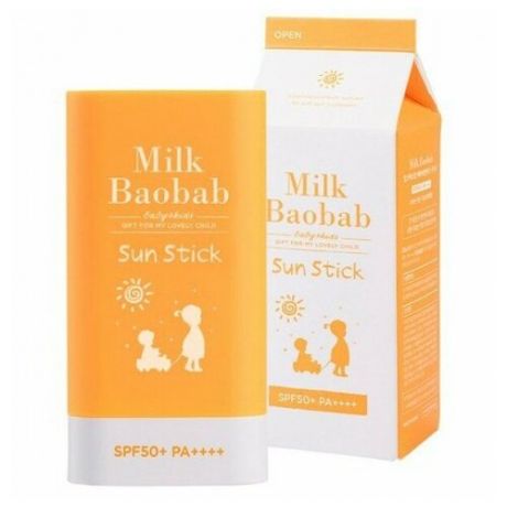 Солнцезащитный крем- стик MilkBaobab Baby & Kids Sun Stick Cream Spf50+ Pa++++