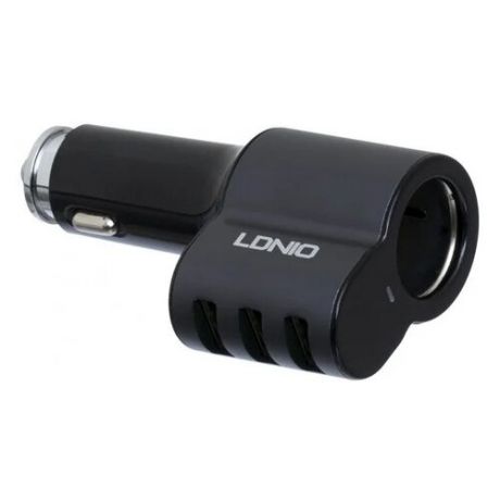 Автомобильное зарядное устройство LDNIO CM11 + USB Type-C, черный