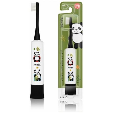 Hapica / Электрическая зубная щетка детская / Мягкая щетка / Звуковая щетка / Япония DBK-5GWK Панда 3-10 лет.