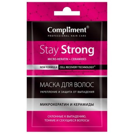 Compliment Stay Strong Маска для волос Укрепление и Защита от выпадения, 25 мл