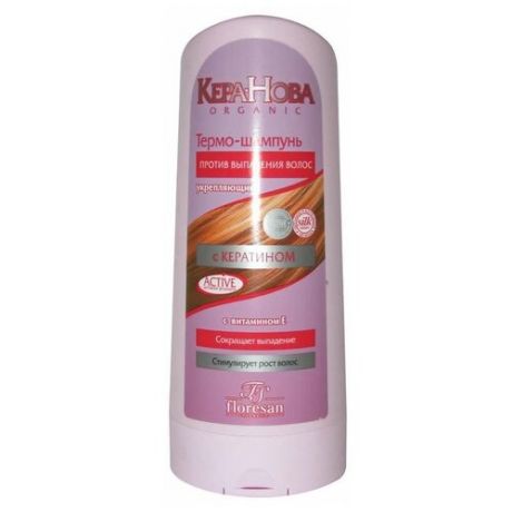 Кера-Нова термо-шампунь Укрепляющий против выпадения волос, 400 мл