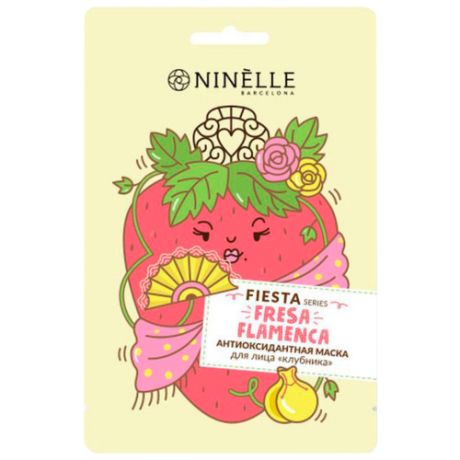 Ninelle Fiesta антиоксидантная маска Клубника, 20 г