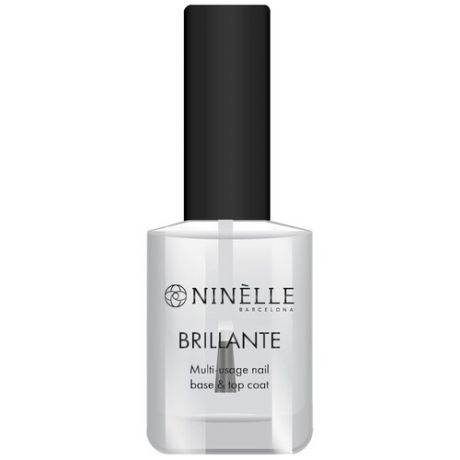 Ninelle Базовое и верхнее покрытие Brillante Multi-usage nail, прозрачный, 10 мл