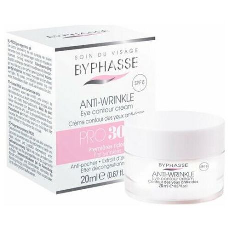 Byphasse Крем для кожи вокруг глаз Pro30 Anti-Wrinkle Eye Contour Cream, 20 мл
