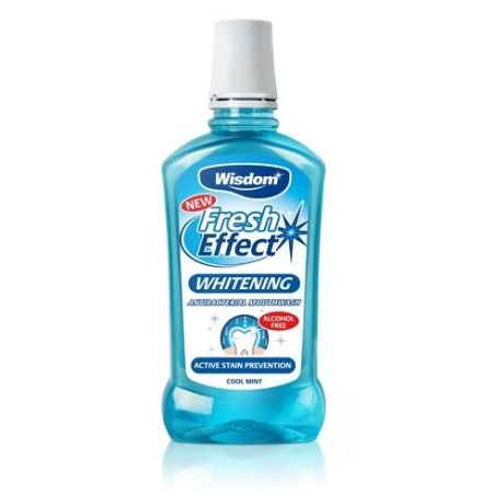 Fresh Effect Whitening Antibacterial Mouthwash сool mint. Активная профилактика затемнений.