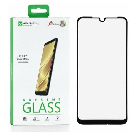 Защитное стекло для Xiaomi Redmi Note 7 / Note 7 Pro Amazingthing Silk Full Glue Black 0.33 mm / противоударное стекло / защита дисплея / закалённое стекло / 9H glass / олеофобное покрытие / защита экрана для телефона / 9H стекло / полноэкранное стекло / толстое защитное стекло / защита от царапин / стекло для телефона / закаленное стекло / олеофобное стекло / защита экрана от трещин / защита от падений