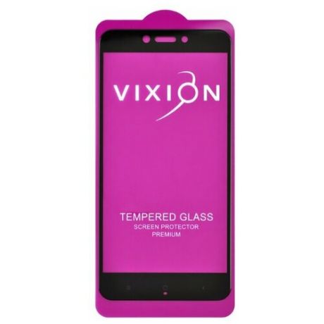 Защитное стекло 6D для Xiaomi Redmi 4X (черный) (VIXION)