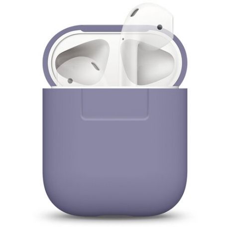 Чехол Elago для AirPods Silicone case Lavender Grey