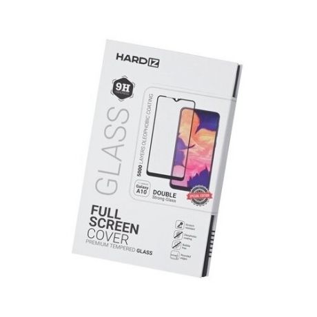 Защитное стекло Hardiz для Samsung Galaxy A10 (2019) полноклеевое, 0.33мм, с черной рамкой