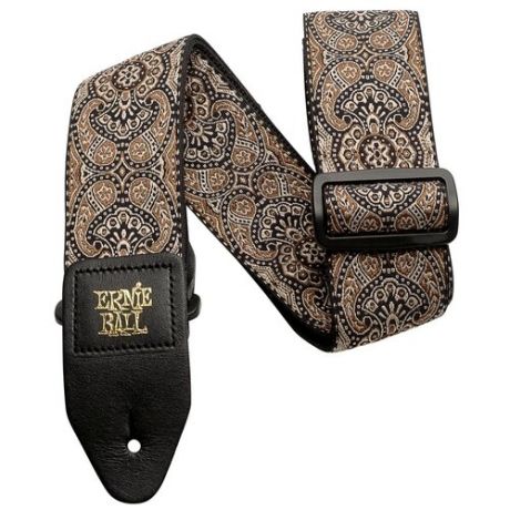 ERNIE BALL 4163 Jacquard Gold & Black Paisley Ремень для гитары