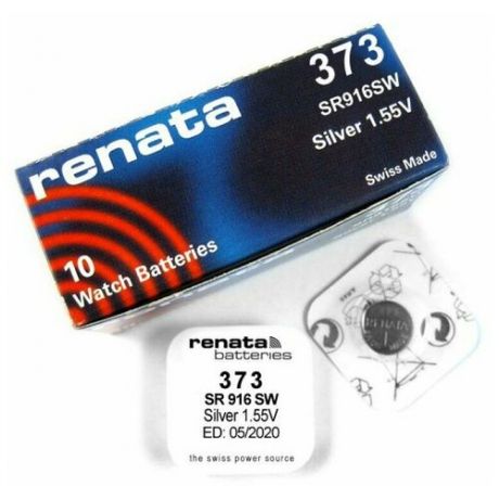 Батарейка Renata 373 (SR916SW) 10 шт. (упаковка MP)