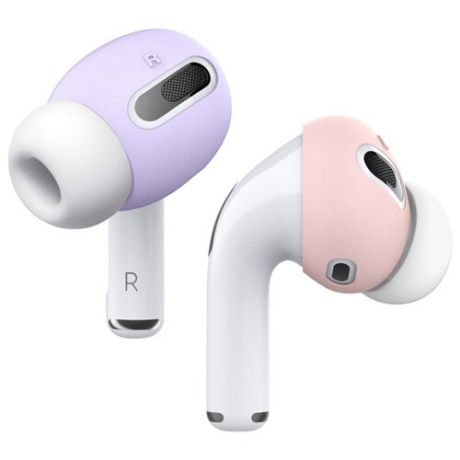 Elago для AirPods Pro накладки на наушники Ear tips Cover Pink/Lavender