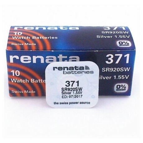 Батарейка Renata 371 5шт