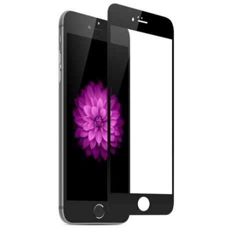 Защитное стекло Nuobi 0.3mm 9H для iPhone 6/6S (9D) (Черный)