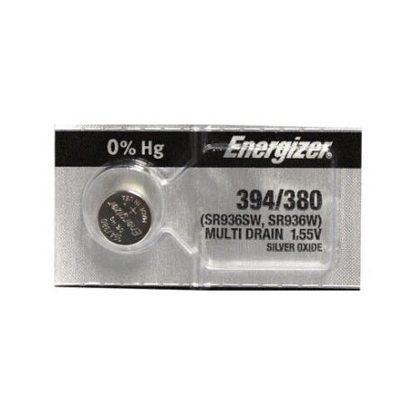 Серебряно-цинковая батарейка для часов Energizer 394 / 380 2 шт