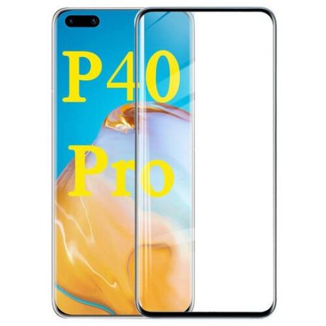 3d полноэкранное защитное стекло для Huawei P40 Pro черный