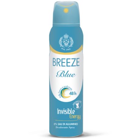 Дезодорант для тела в аэрозольной упаковке Blue торговой марки «Breeze» 150 мл