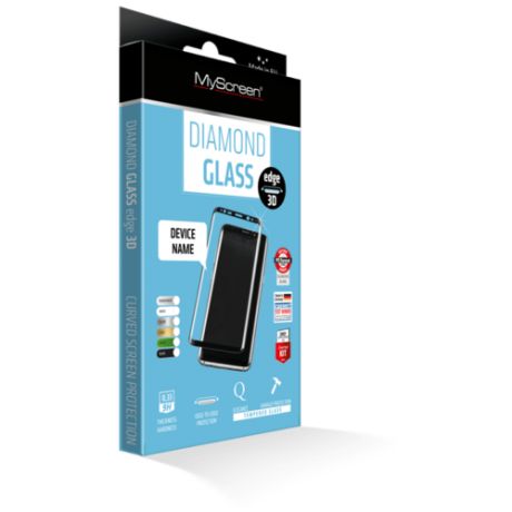 Пленка защитная lamel 3D закаленное защитное стекло MyScreen 3D DIAMOND Glass EA Kit Black iPhone 8Plus7Plus