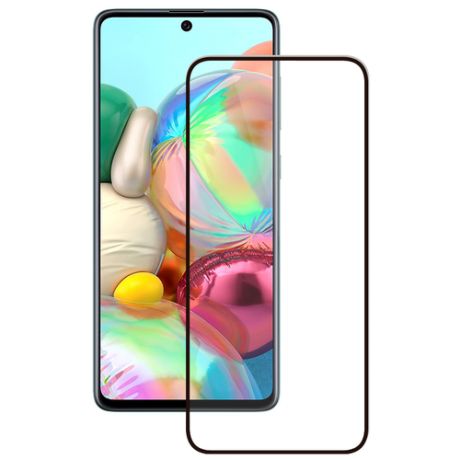 Защитное стекло 3D для Samsung Galaxy A72 (2021), самсунг А72, полноклеевое, полноэкранное, черная рамка