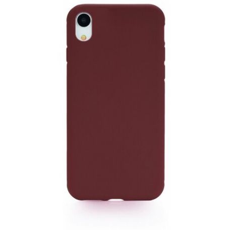 Чехол накладка iPhone XR 6.1" Gurdini Soft Lux силикон (16) коричневый