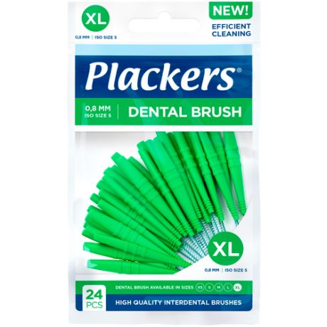 Межзубные ершики Plackers Dental Brush XL, 0,8 мм (24 шт