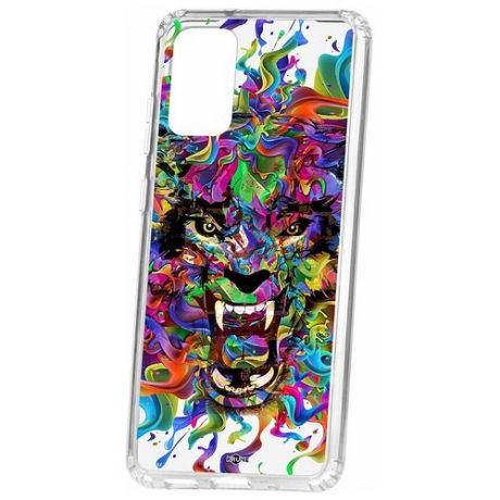 Чехол на Samsung Galaxy S20 Plus Kruche Print Colored beast / Чехол для Samsung / чехол с рисунком / чехол с принтом / чехол для самсунг / чехол для самсунг / бампер на гелакси / чехол накладка для гэлэкси / противоударная накладка для Samsung Galaxy / защита для Galaxy / защита на Samsung / cиликоновый чехол для Samaung Galaxy / пластиковый чехол на Самсунг / защитный чехол для самсунг / чехольчик / защита телефона / ударопрочный чехол / галакси