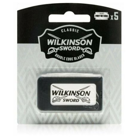 Wilkinson Sword Classic Double Edge / Двусторонние лезвия для Т- образного станка (5 шт