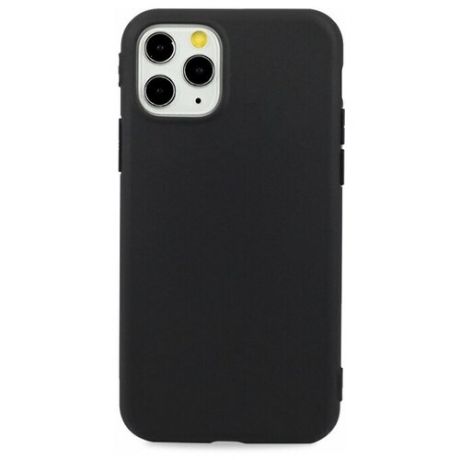 Матовый силиконовый чехол для телефона Apple 11Pro / Ультратонкий чехол на Айфон 12 мини TPU Matte (Черный)