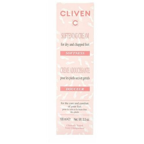 CLIVEN / Крем смягчающий для сухой и потрескавшейся кожи ног