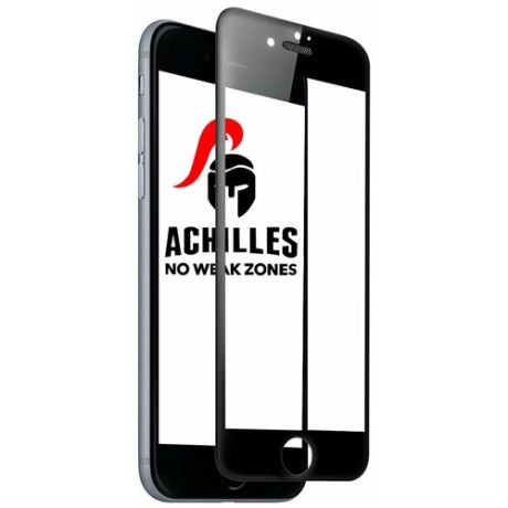 Premium защитное стекло для Apple iPhone 7 Plus, iPhone 8 Plus Achilles 5D с защитной сеткой на динамике / Премиум защитное стекло для Эпл Айфон 7 Плюс, 8 Плюс (Черный)