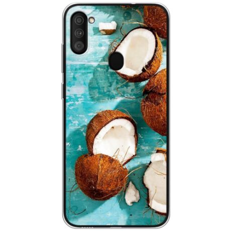 Силиконовый чехол Разбитые кокосы на Samsung Galaxy M11 / Самсунг M11
